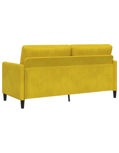 Set di Divani con Storage 2 pz Giallo Poliestere