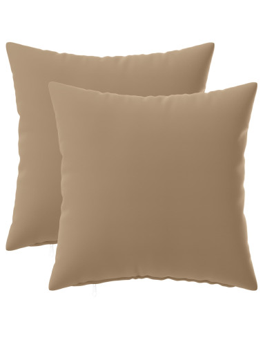 Federa 2 pz HEERLEN Tortora 40 x 40 cm Poliestere