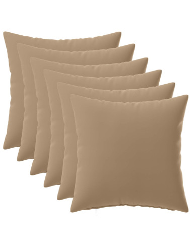 Federa 6 pz HEERLEN Tortora 40 x 40 cm Poliestere