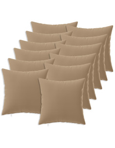Federa 12 pz HEERLEN Tortora 40 x 40 cm Poliestere