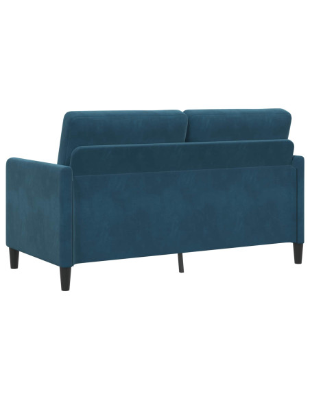 Set di Divani con Storage 2 pz Blu Poliestere