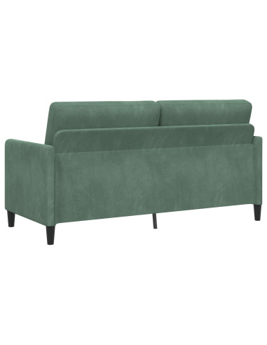 Set di Divani con Storage 2 pz Verde Mare Poliestere
