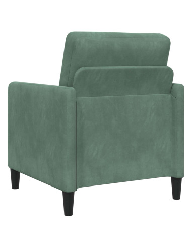 Set di Divani con Storage 2 pz Verde Mare Poliestere