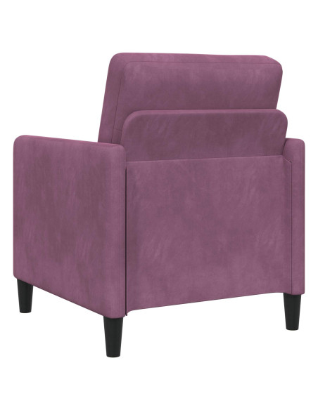 Set di Divani con Storage 2 pz Viola Poliestere