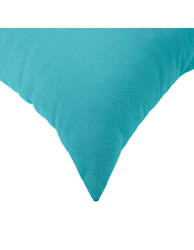 Federa 2 pcs HEERLEN Turchese 40 x 40 cm Poliestere
