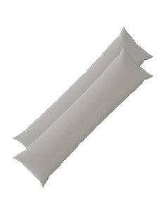 Federa 2 pcs HEERLEN Grigio 40 x 145 cm Poliestere