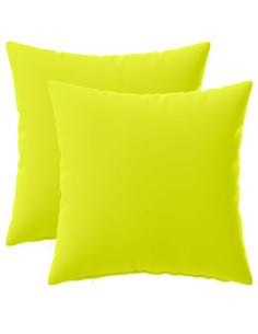 Federa 2 pcs HEERLEN Verde brillante. 35 x 35 cm Poliestere