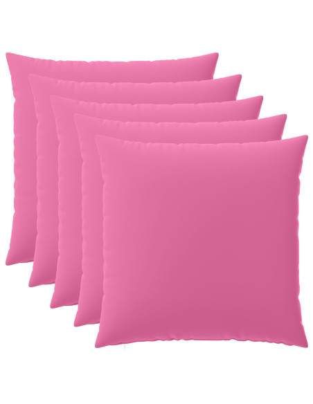 Federa 6 pcs HEERLEN Rosa 80 x 80 cm Poliestere