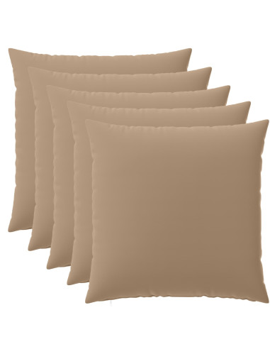 Federa 6 pz HEERLEN Tortora 80 x 80 cm Poliestere