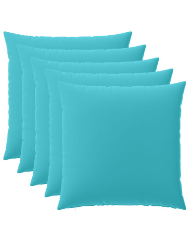 Federa 6 pcs HEERLEN Turchese 80 x 80 cm Poliestere