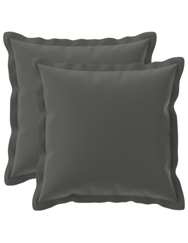 Federa 2 pz HOUTEN Antracite 30 x 30 cm Poliestere