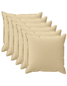 Federa 6 pz HOUTEN Beige 30 x 30 cm Poliestere