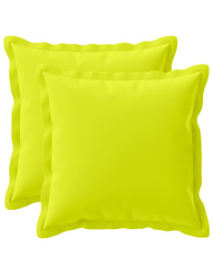 Federa 2 pz HOUTEN Verde brillante. 30 x 30 cm Poliestere