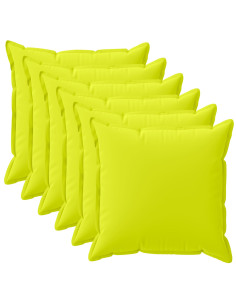 Federa 6 pz HOUTEN Verde brillante. 30 x 30 cm Poliestere