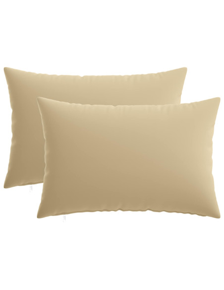 Federa 2 pcs HEERLEN Beige 50 x 75 cm Poliestere