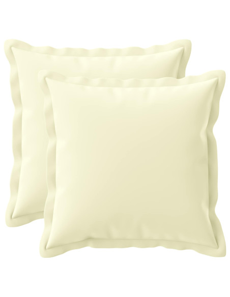Federa 2 pz HOUTEN Crema 30 x 30 cm Poliestere