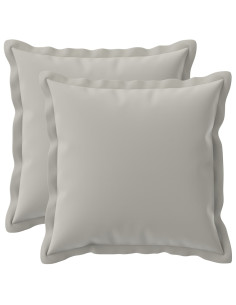 Federa 2 pz HOUTEN Grigio 30 x 30 cm Poliestere