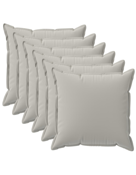 Federa 6 pz HOUTEN Grigio 30 x 30 cm Poliestere