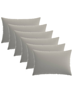 Federa 6 pcs HEERLEN Grigio 50 x 75 cm Poliestere