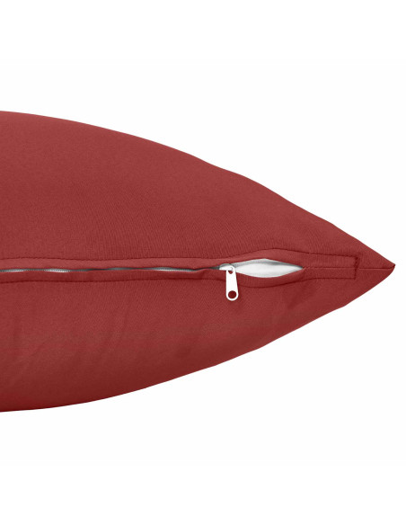 Federa 6 pcs HEERLEN Rosso Vino 80 x 80 cm Poliestere