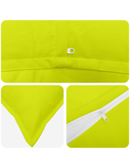 Federa 2 pz HOUTEN Verde brillante. 30 x 30 cm Poliestere
