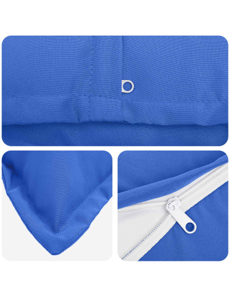 Federa 2 pz HOUTEN Blu Reale 30 x 30 cm Poliestere
