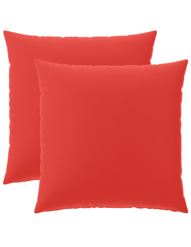 Federa 2 pcs HEERLEN Rosso 65 x 65 cm Poliestere
