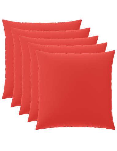 Federa 6 pcs HEERLEN Rosso 65 x 65 cm Poliestere