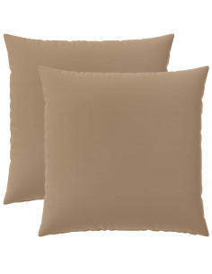 Federa 2 pz HEERLEN Tortora 65 x 65 cm Poliestere