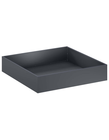 Vaso da giardino 2 pz Antracite 100 x 100 x 20 cm