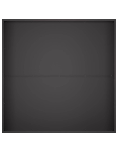 Vaso da giardino 2 pz Nero 100 x 100 x 30 cm