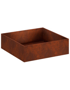 Vaso da giardino Ruggine 100 x 100 x 30 cm Acciaio Corten 2