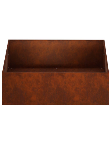 Vaso da giardino Ruggine 100 x 100 x 30 cm Acciaio Corten