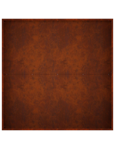 Vaso da giardino Ruggine 100 x 100 x 30 cm Acciaio Corten