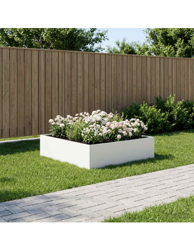 Vaso da giardino Bianco 100 x 100 x 30 cm