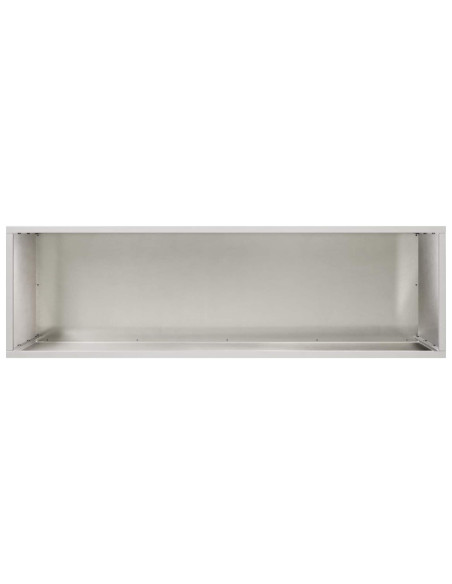 Vaso da giardino 2 pz Argento 100 x 30 x 40 cm Acciaio Inox