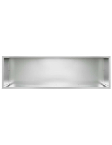 Vaso da giardino 2 pz Argento 100 x 30 x 40 cm Acciaio zincato