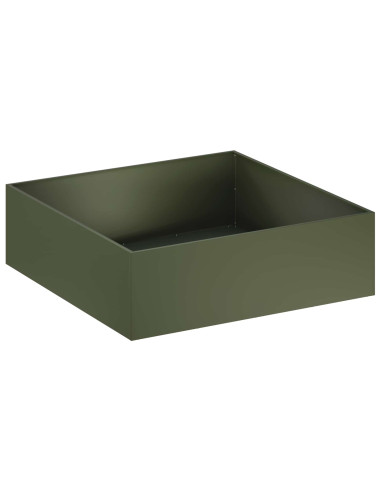 Vaso da giardino 2 pz Verde Oliva 100 x 100 x 30 cm