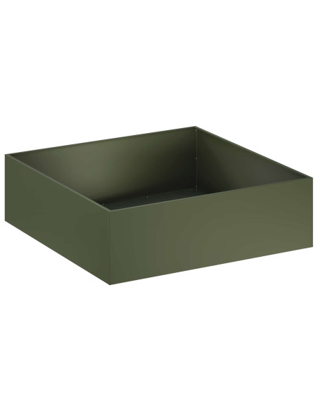 Vaso da giardino 2 pz Verde Oliva 100 x 100 x 30 cm