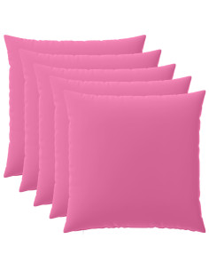 Federa 6 pcs HEERLEN Rosa 60 x 60 cm Poliestere