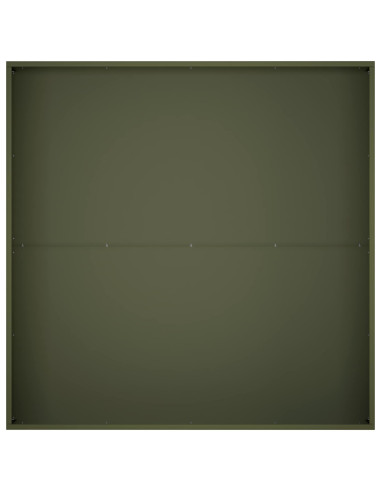 Vaso da giardino 2 pz Verde Oliva 100 x 100 x 20 cm