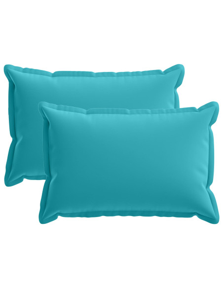 Federa 2 pz HOUTEN Turchese 40 x 60 cm Poliestere