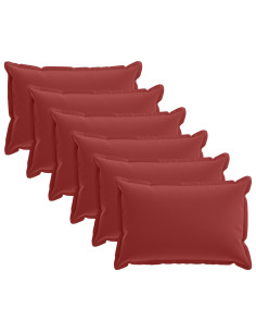 Federa 6 pz HOUTEN Rosso Vino 40 x 60 cm Poliestere