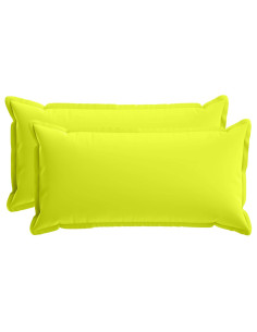 Federa 2 pz HOUTEN Verde brillante. 40 x 70 cm Poliestere