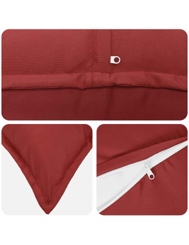 Federa 6 pz HOUTEN Rosso Vino 40 x 60 cm Poliestere