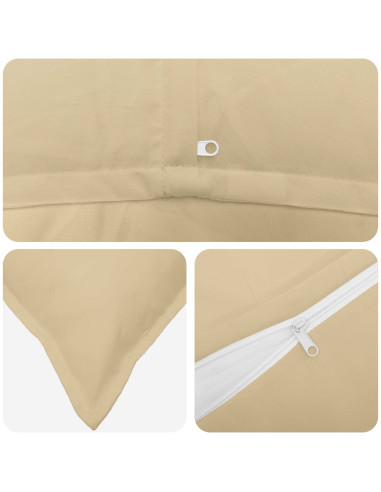 Federa 6 pz HOUTEN Beige 40 x 70 cm Poliestere