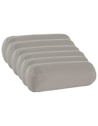 Federa 6 pcs HEERLEN Grigio Ø 15 x 40 cm Poliestere