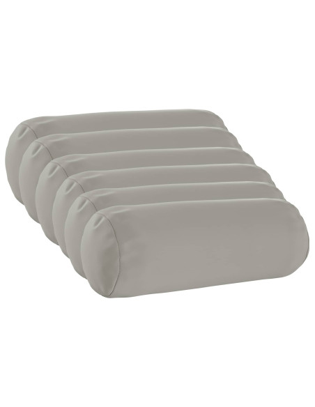 Federa 6 pcs HEERLEN Grigio Ø 15 x 40 cm Poliestere