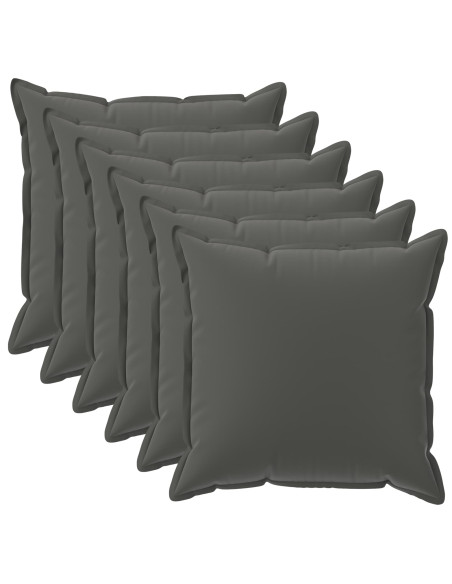 Federa 6 pz HOUTEN Antracite 45 x 45 cm Poliestere