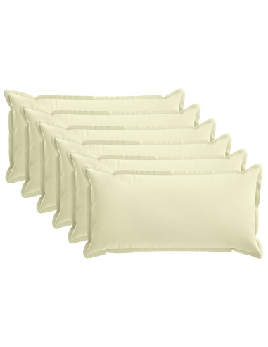 Federa 6 pz HOUTEN Crema 40 x 70 cm Poliestere